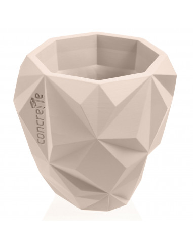 Donica Geometric Light Beige Poli 19 cm