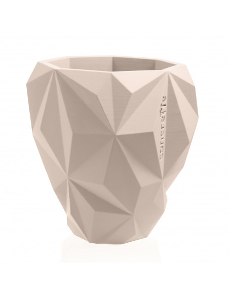 Donica Geometric Light Beige Poli 19 cm