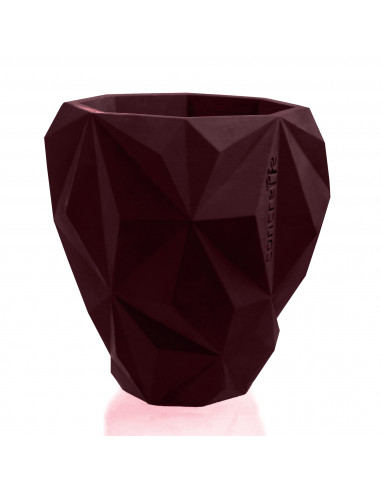 Donica Geometric Maroon Poli 19 cm
