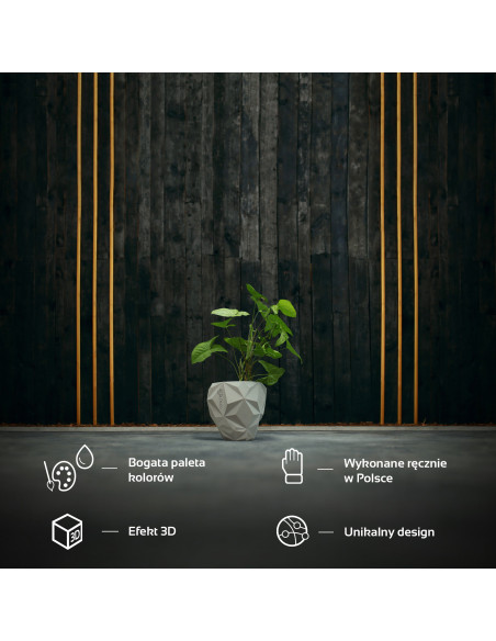 Donica Geometric Unpainted 13 cm