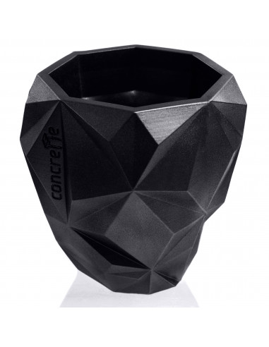 Donica Geometric Black Metallic Poli 13 cm