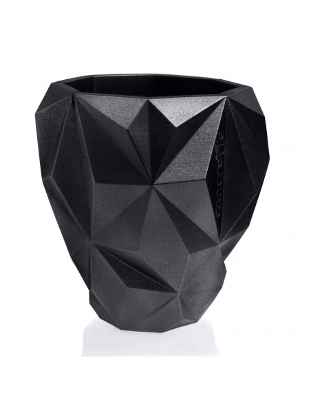 Donica Geometric Black Metallic Poli 13 cm