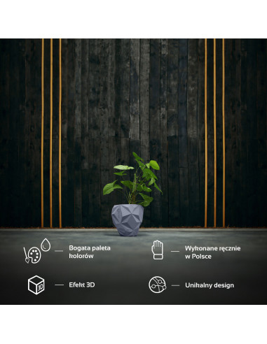 Donica Geometric Midnight Gray Poli...