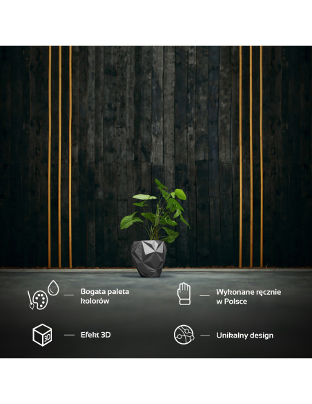 Donica Geometric Steel Poli 13 cm