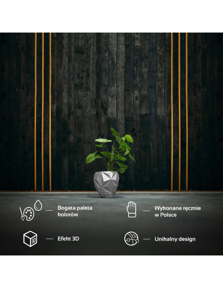 Donica Geometric Silver Poli 13 cm