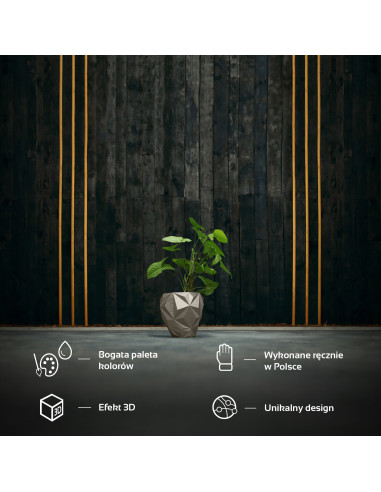 Donica Geometric Brass Poli 13 cm