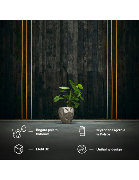 Donica Geometric Brass Poli 13 cm