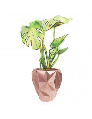 Donica Geometric Rose Gold Poli 13 cm