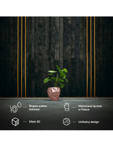 Donica Geometric Rose Gold Poli 13 cm