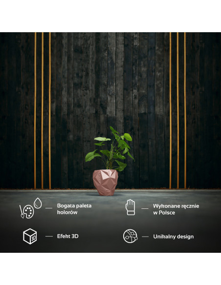 Donica Geometric Rose Gold Poli 13 cm