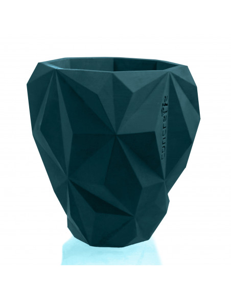 Donica Geometric Dark Turquoise Poli 13 cm
