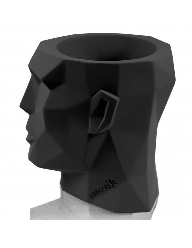 Donica Apollo Black Matt Poli 24 cm