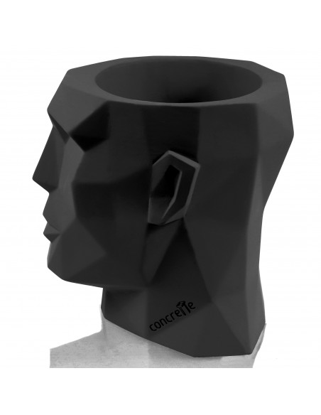 Donica Apollo Black Matt Poli 24 cm