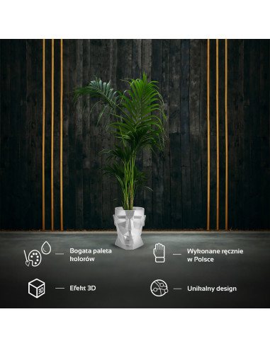 Donica Apollo White Poli 24 cm