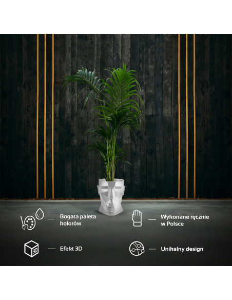 Donica Apollo White Poli 24 cm