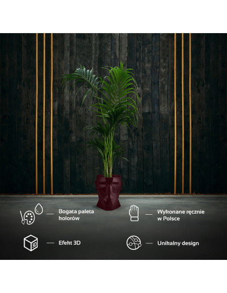 Donica Apollo Maroon Poli 24 cm