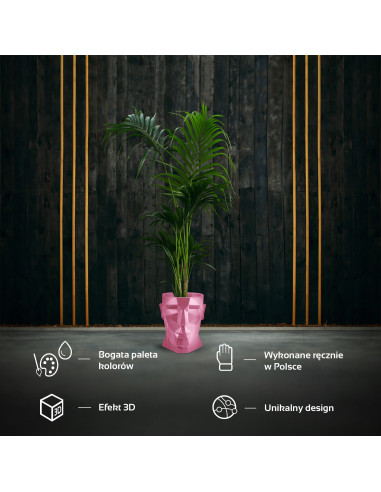 Donica Apollo Candy Pink Poli 24 cm