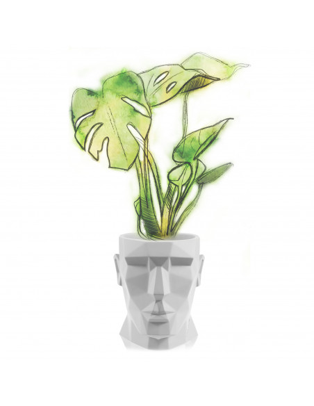 Donica Apollo White Poli 14 cm