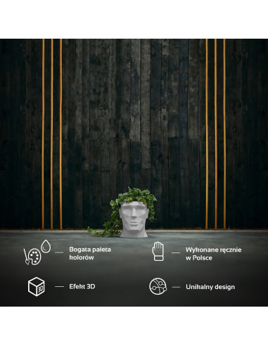 Donica Apollo White Poli 14 cm