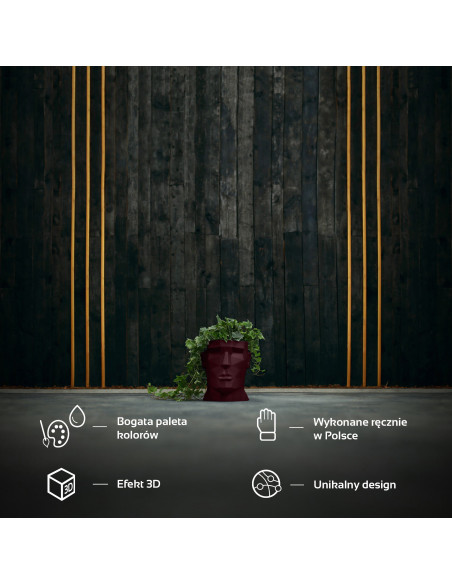 Donica Apollo Maroon Poli 14 cm