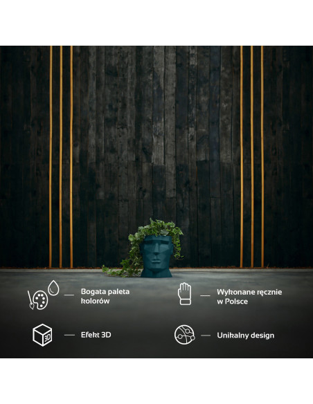 Donica Apollo Dark Turquoise Poli 14 cm