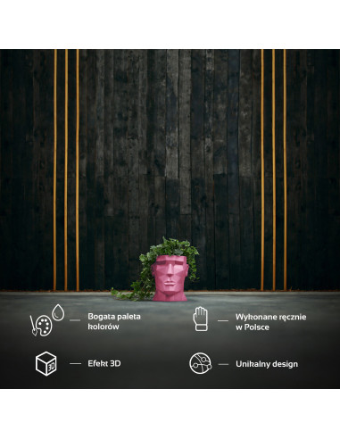 Donica Apollo Candy Pink Poli 14 cm