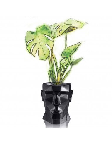 Donica Apollo Black Metallic 12 cm