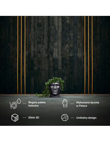 Donica Apollo Black Metallic 12 cm