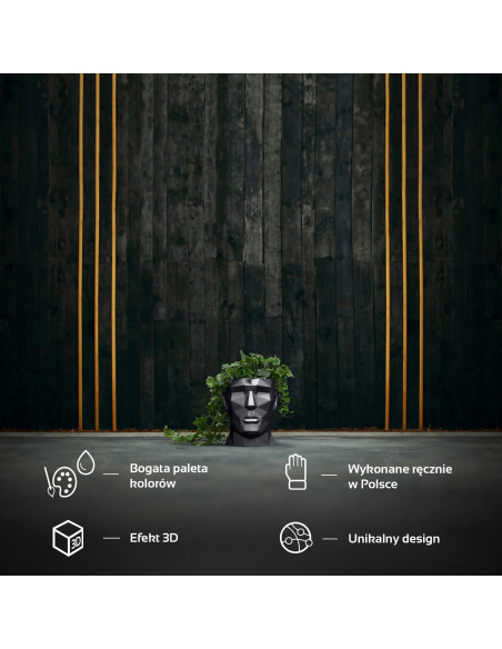 Donica Apollo Black Metallic 12 cm