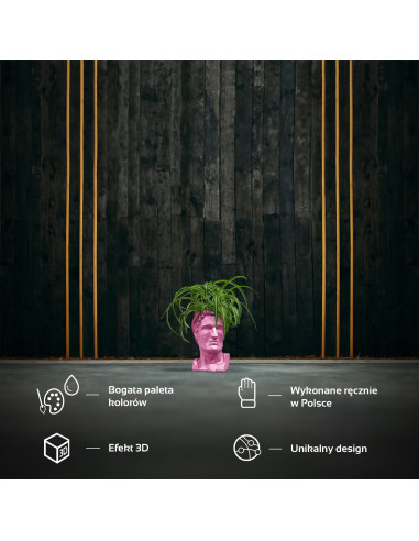 Donica Cezar Low-Poly Candy Pink Poli...