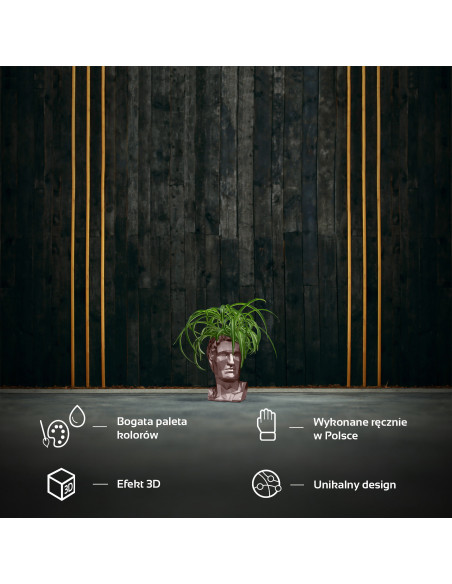 Donica Cezar Low-Poly Rose Gold Poli 10 cm