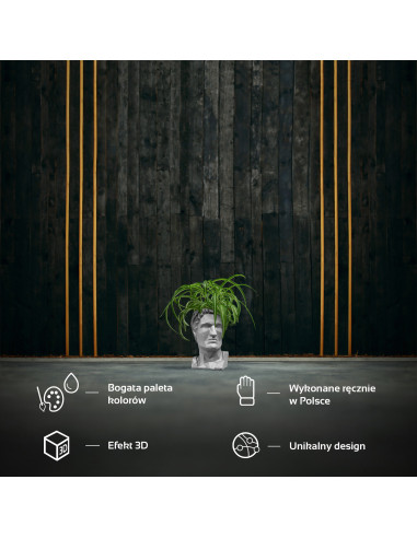 Donica Cezar Low-Poly White Poli Matt...