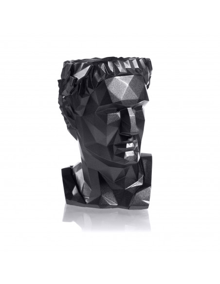 Donica Cezar Low-Poly Black Metallic 10 cm