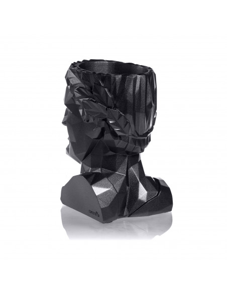 Donica Cezar Low-Poly Black Metallic 10 cm