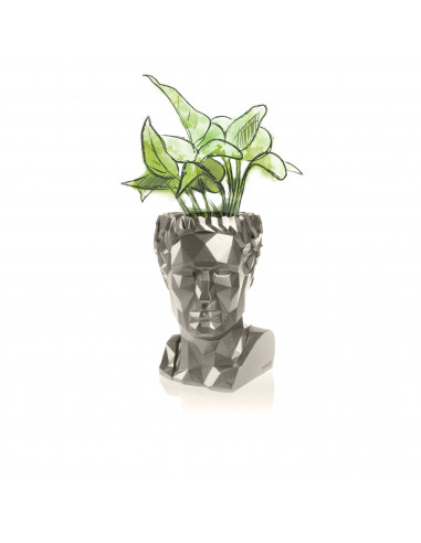 Donica Cezar Low-Poly Brass Poli 10 cm