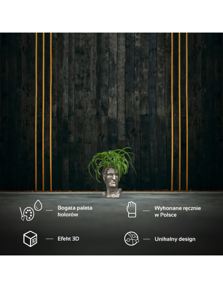 Donica Cezar Low-Poly Brass Poli 10 cm