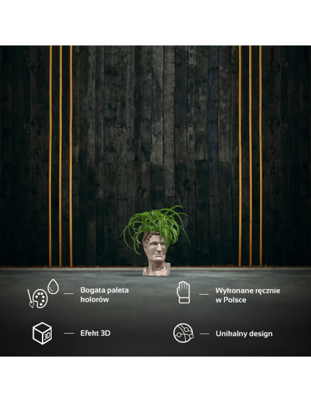 Donica Cezar Low-Poly Light Beige Poli 10 cm