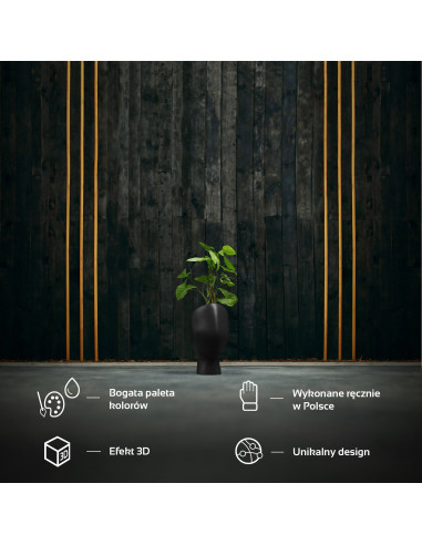 Donica Mannequin Black Matt Poli 13 cm