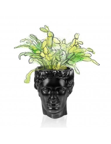 Donica Hermes Black Metallic 12 cm