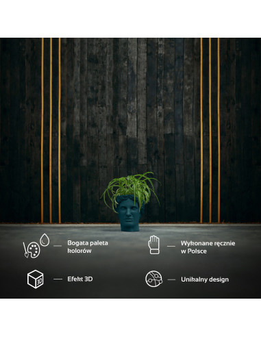 Donica Hermes Dark Turquoise Poli 12 cm