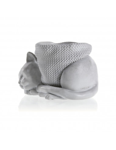 Donica Sleepy Cat Unpainted 12 cm