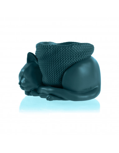 Donica Sleepy Cat Dark Turquoise Poli...