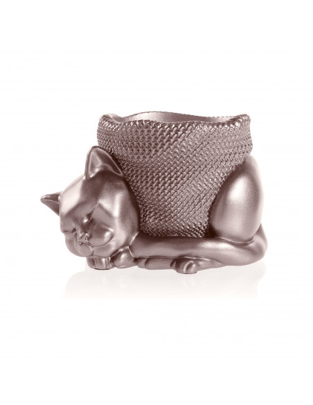 Donica Sleepy Cat Rose Gold Poli 12 cm