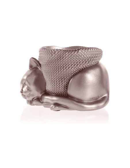 Donica Sleepy Cat Rose Gold Poli 12 cm