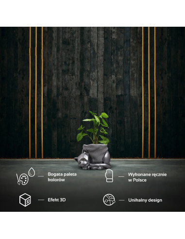 Donica Sleepy Cat Steel Poli 12 cm