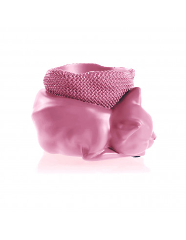 Donica Sleepy Cat Candy Pink Poli 12 cm