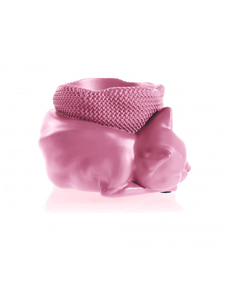 Donica Sleepy Cat Candy Pink Poli 12 cm