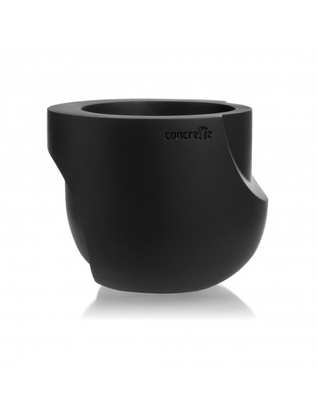 Donica Cut My Side Black Matt Poli 13 cm