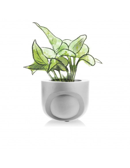 Donica Cut My Side White Poli Matt 13 cm