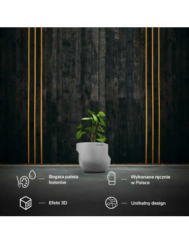 Donica Cut My Side White Poli Matt 13 cm